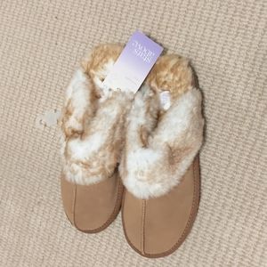 New with tags Stars Above furry scuff slippers from Target, size 8